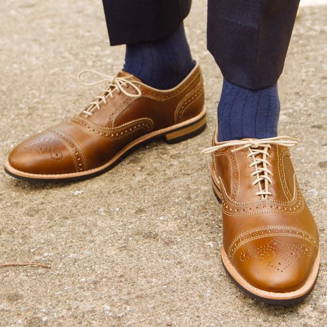 Mens navy wool dress socks Made In USA – Dapper Classics®