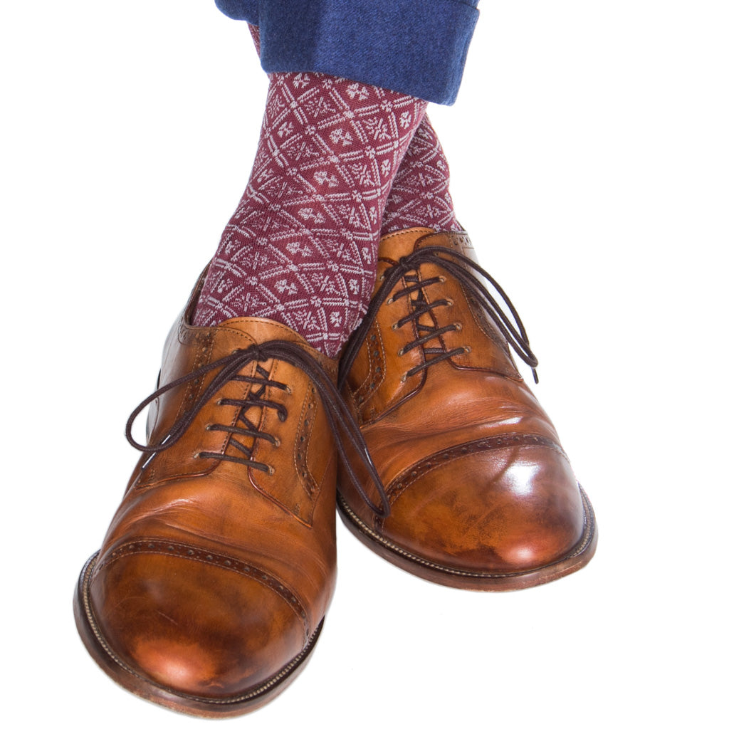 Patterned-Wool-Sock