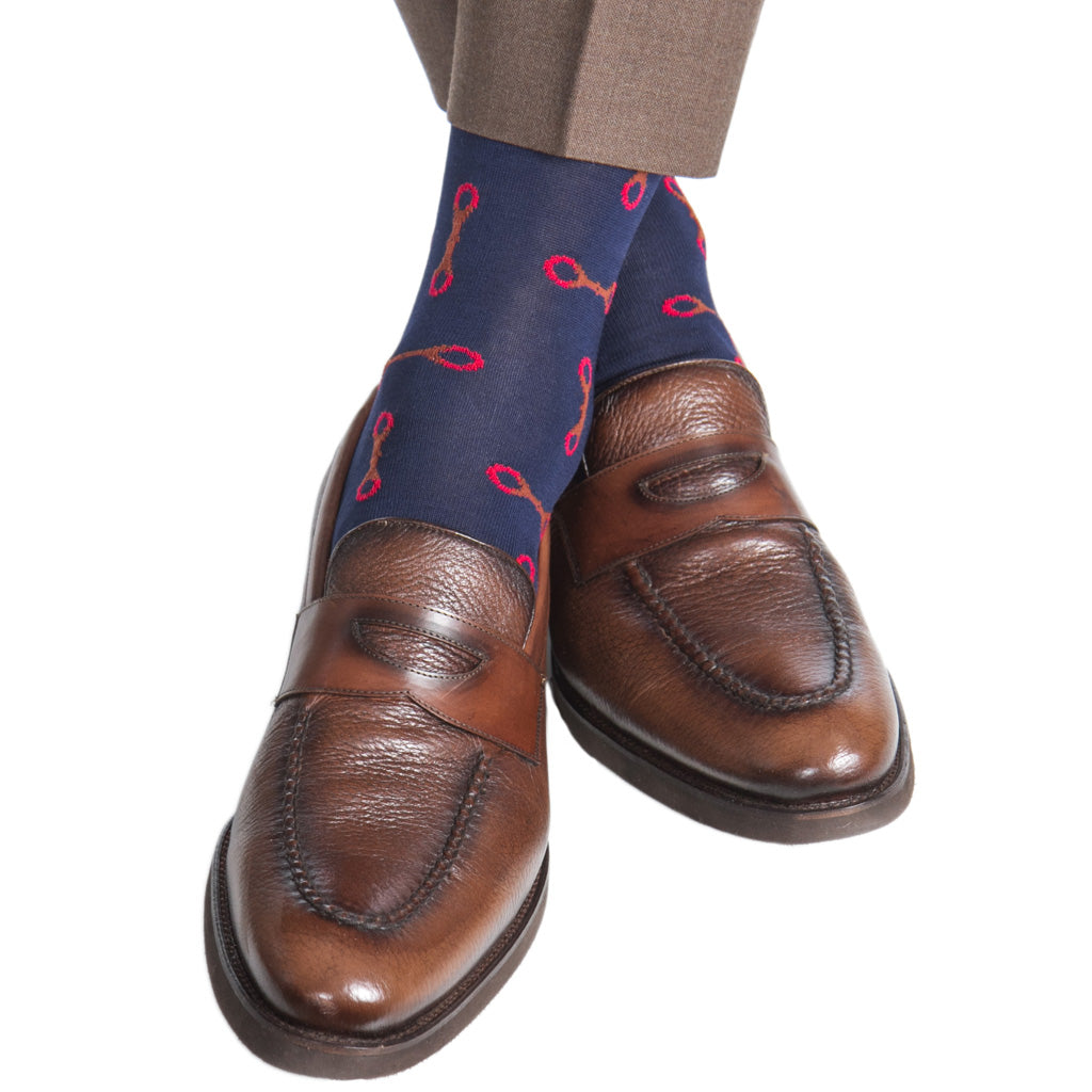 Men's-Derby-Horsebit-Cotton-Sock