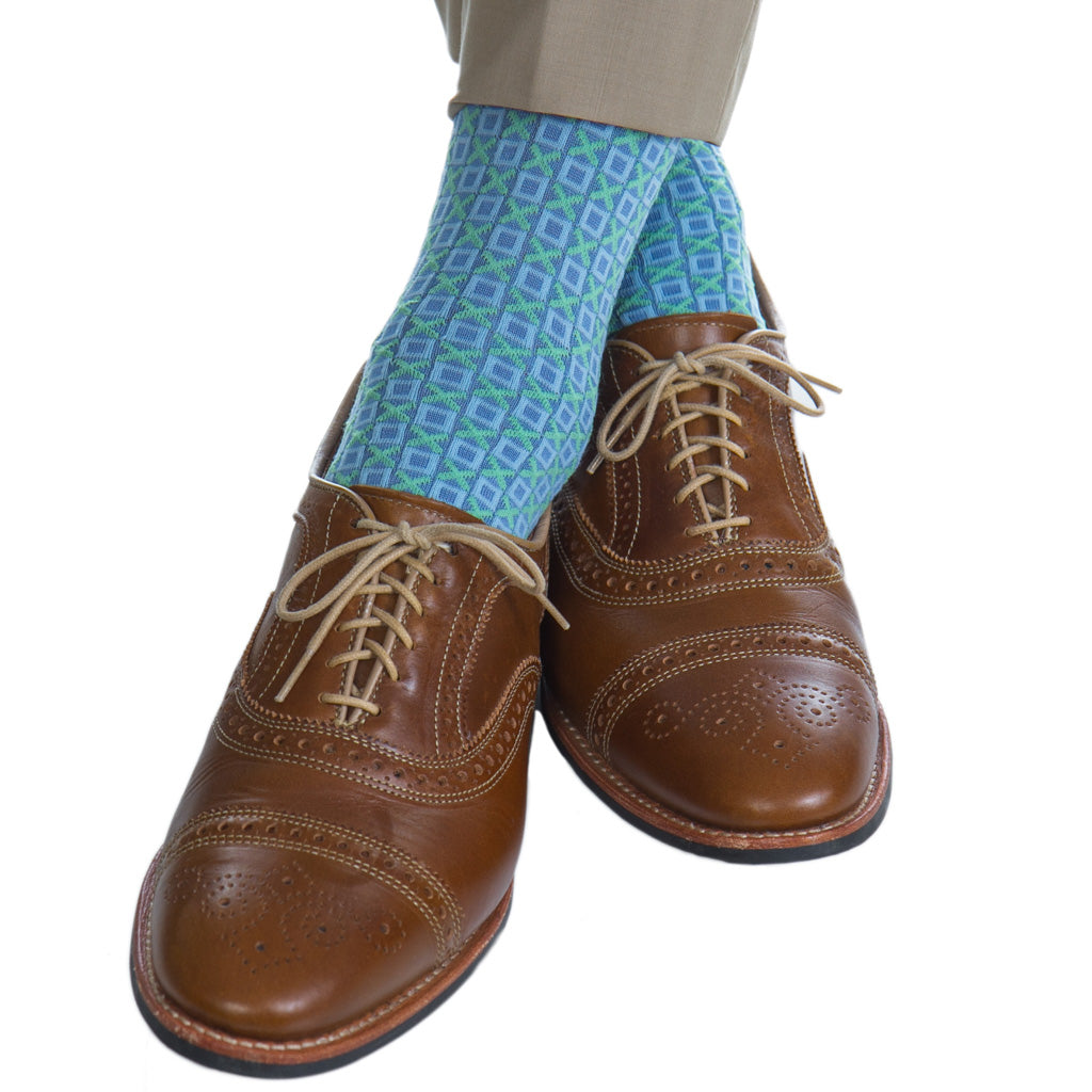 Geometric-Patterned-Cotton-Sock