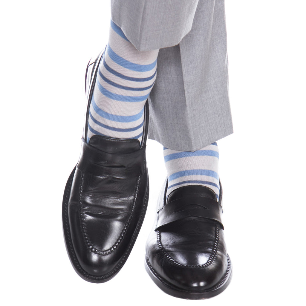 Grey-Ash-Blue-Stripe-Sock