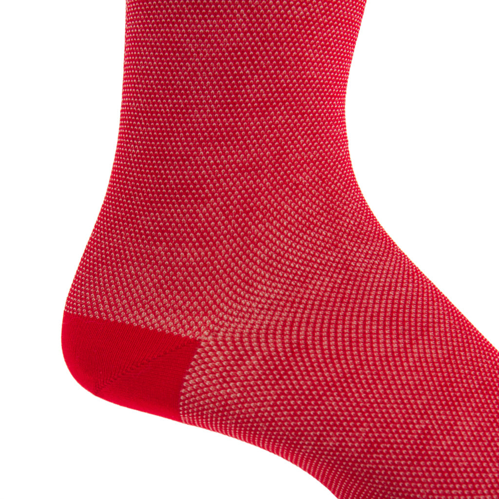Red-Tan-Nailhead-Sock