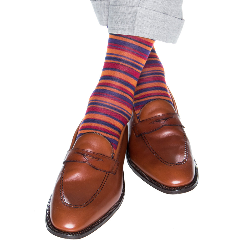 Colorful-Mens-Stripe-Sock