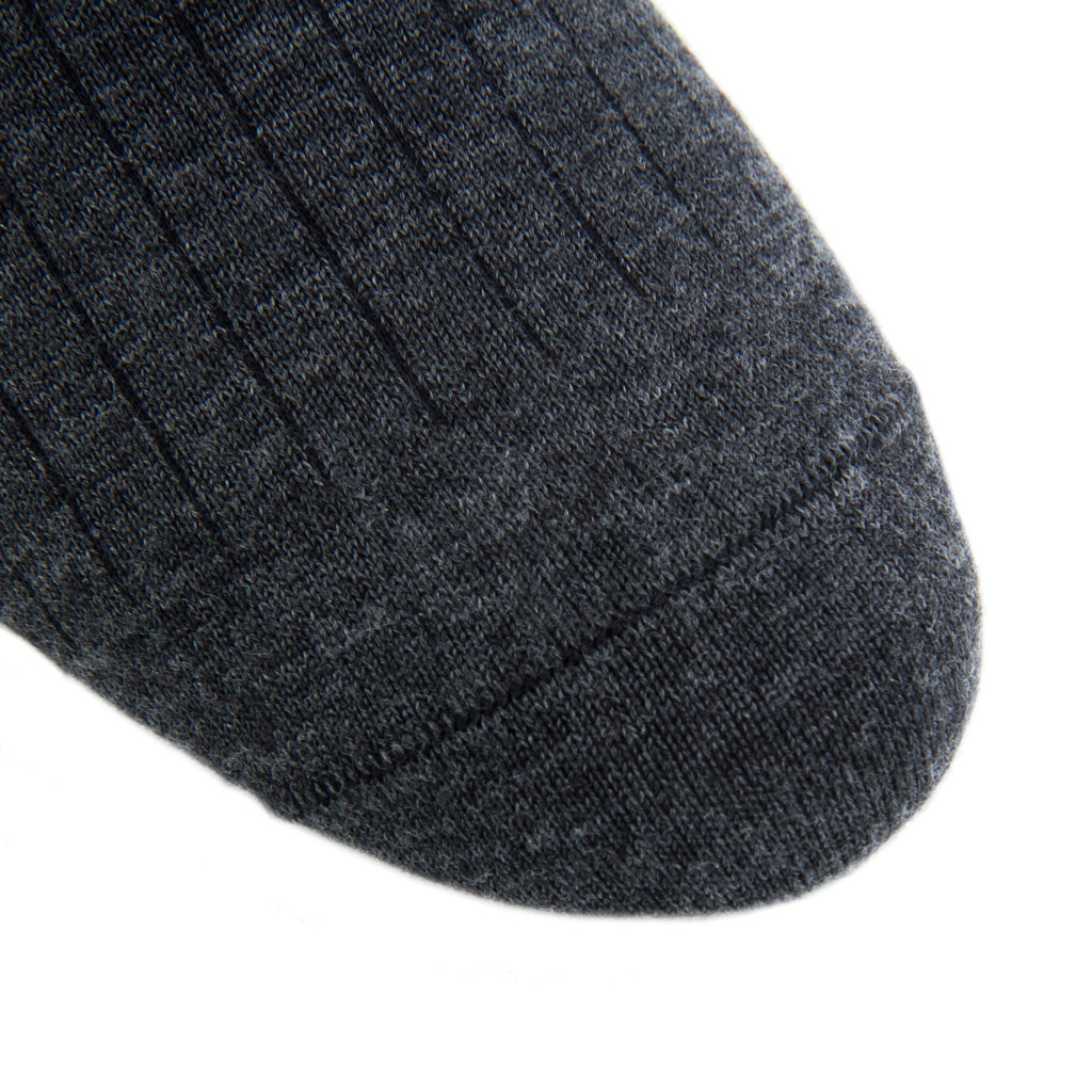 Charcoal-Solid-Cashmere-Sock