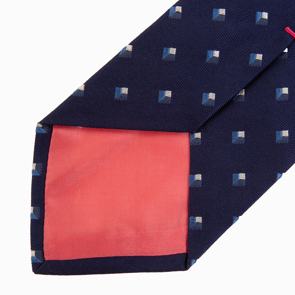 Navy-geo-pattern-necktie