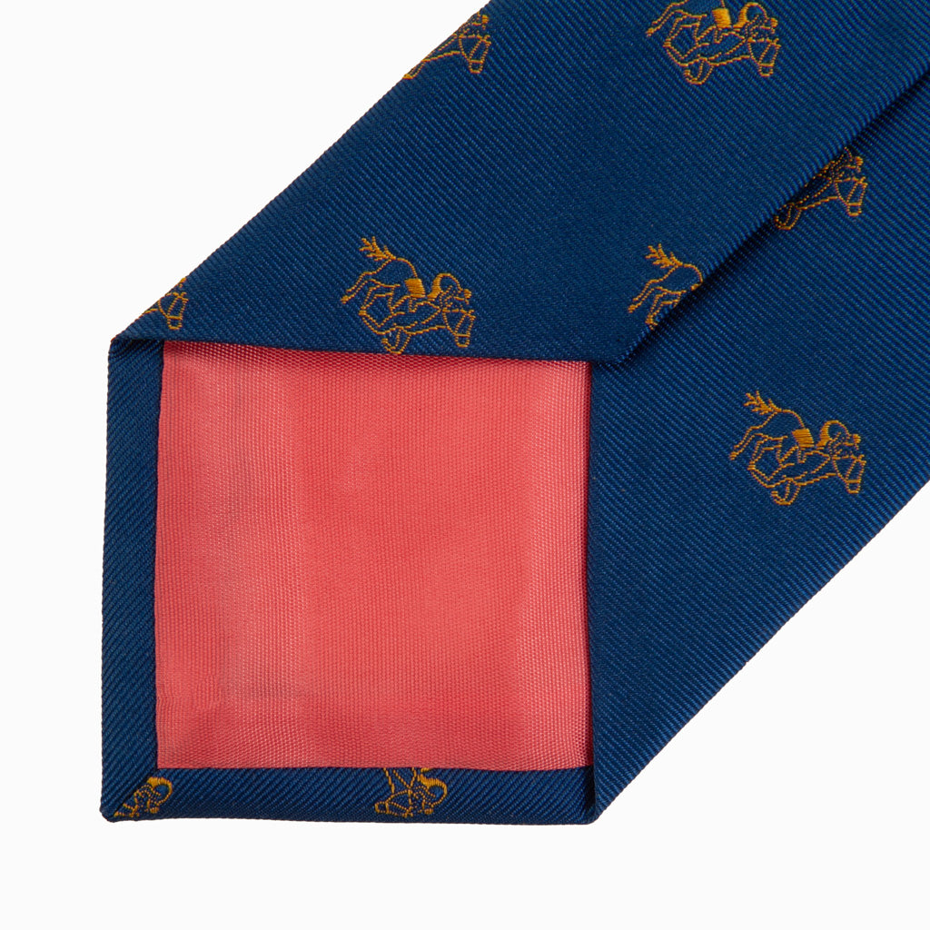 Horse-Jockey-Blue-Neck-Tie