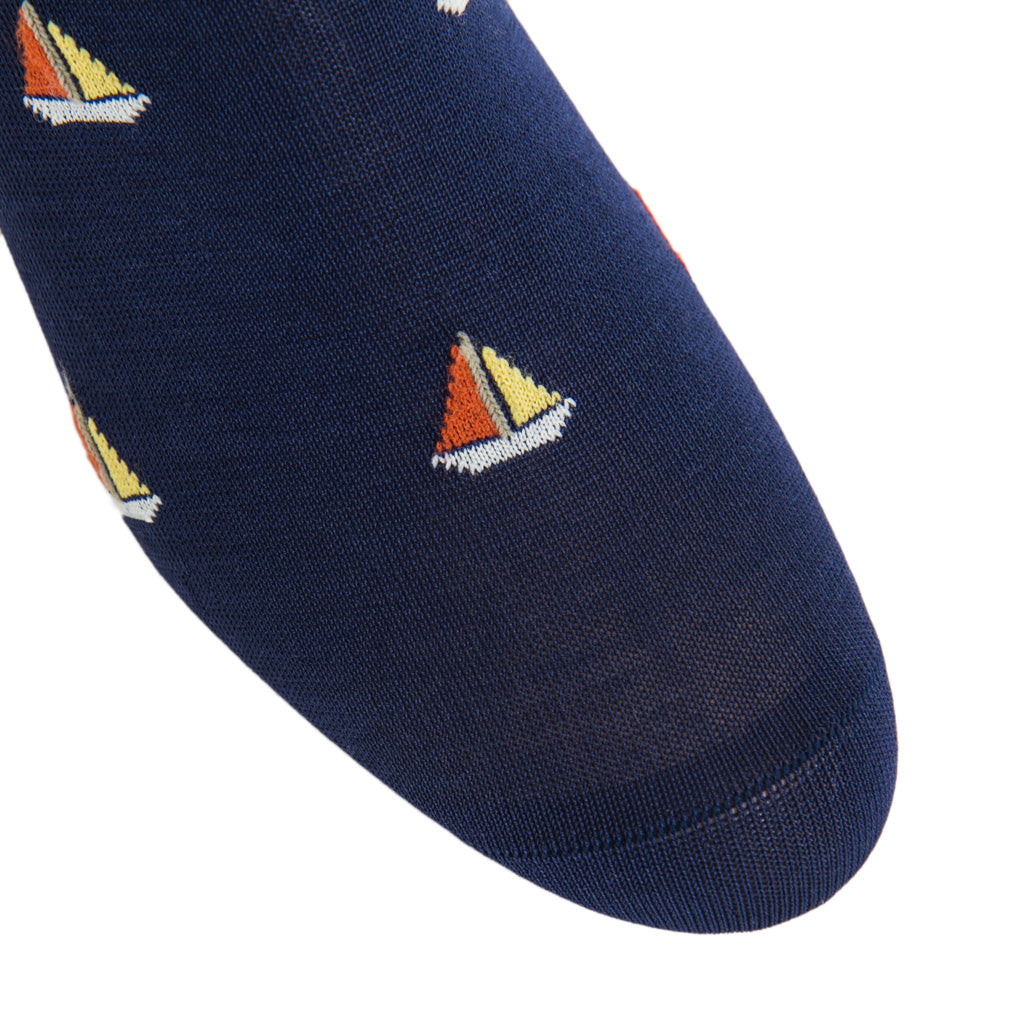 PAPA POULE NAVY - Chaussette pour Homme couleur Navy Pointure EU 40 - 46