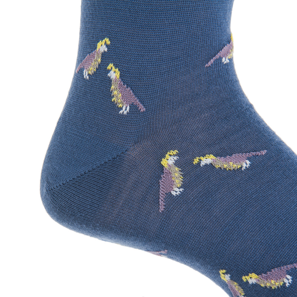 Mid-Calf-Quail-Bay-Blue-Wool-Sock