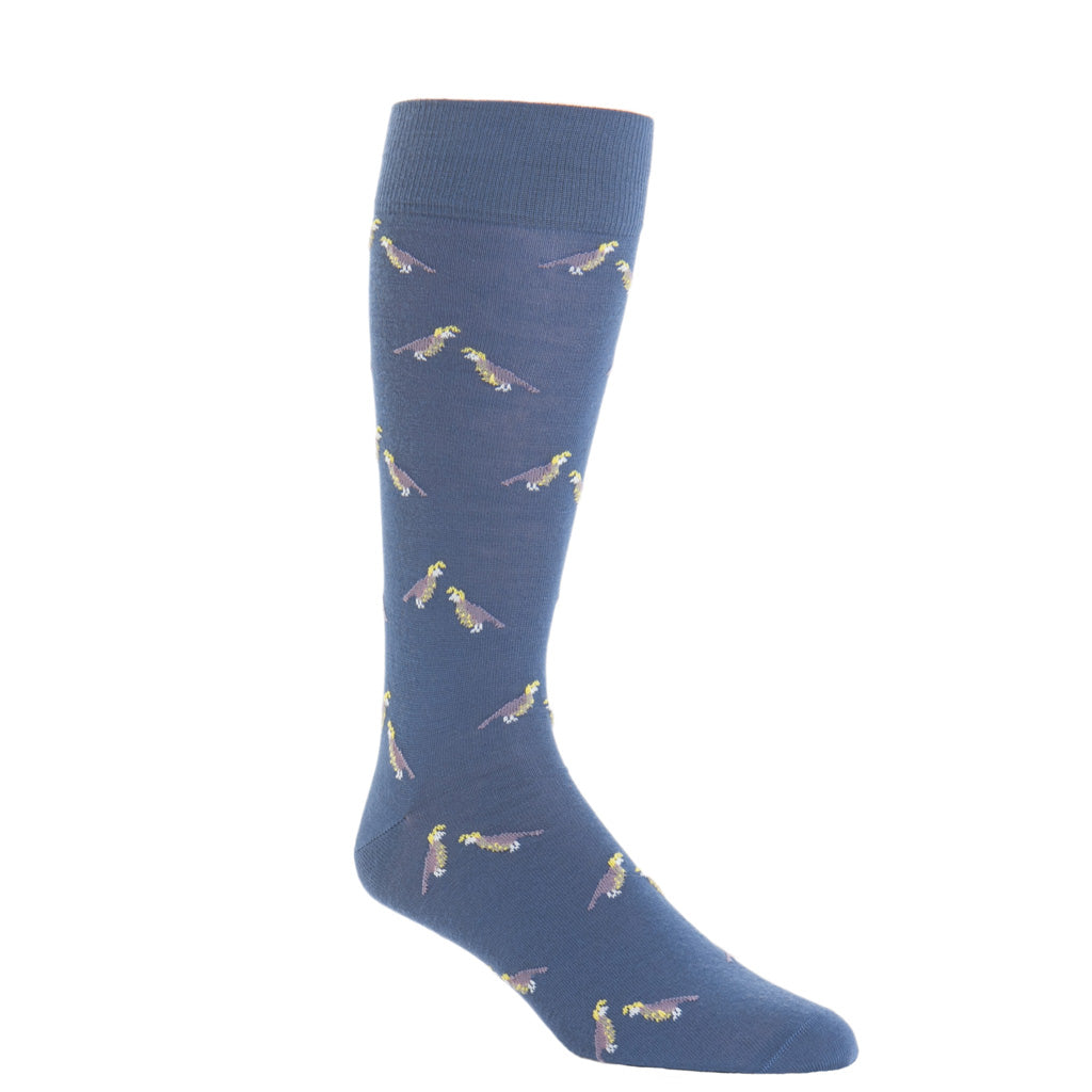 Over-The-Calf-Quail-Bay-Blue-Wool-Sock