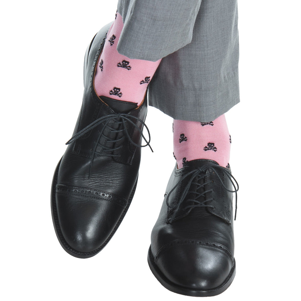 Pink Tagged "over-the-calf-socks" Dapper Classics Pink Tagged "over-the-calf-socks" Dapper Classics