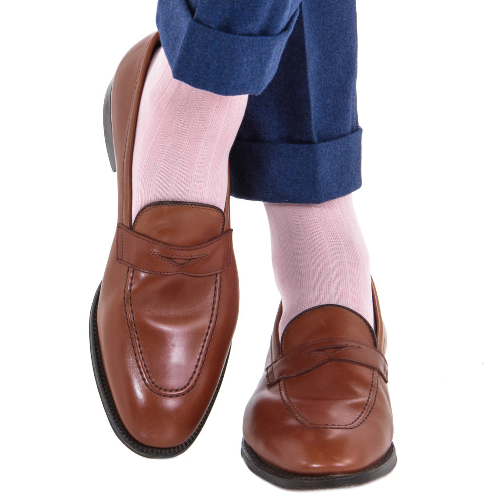 Made-In-USA-Wool-Pink-Sock
