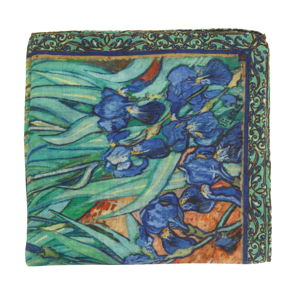 Van Gogh Iris Pocket Square
