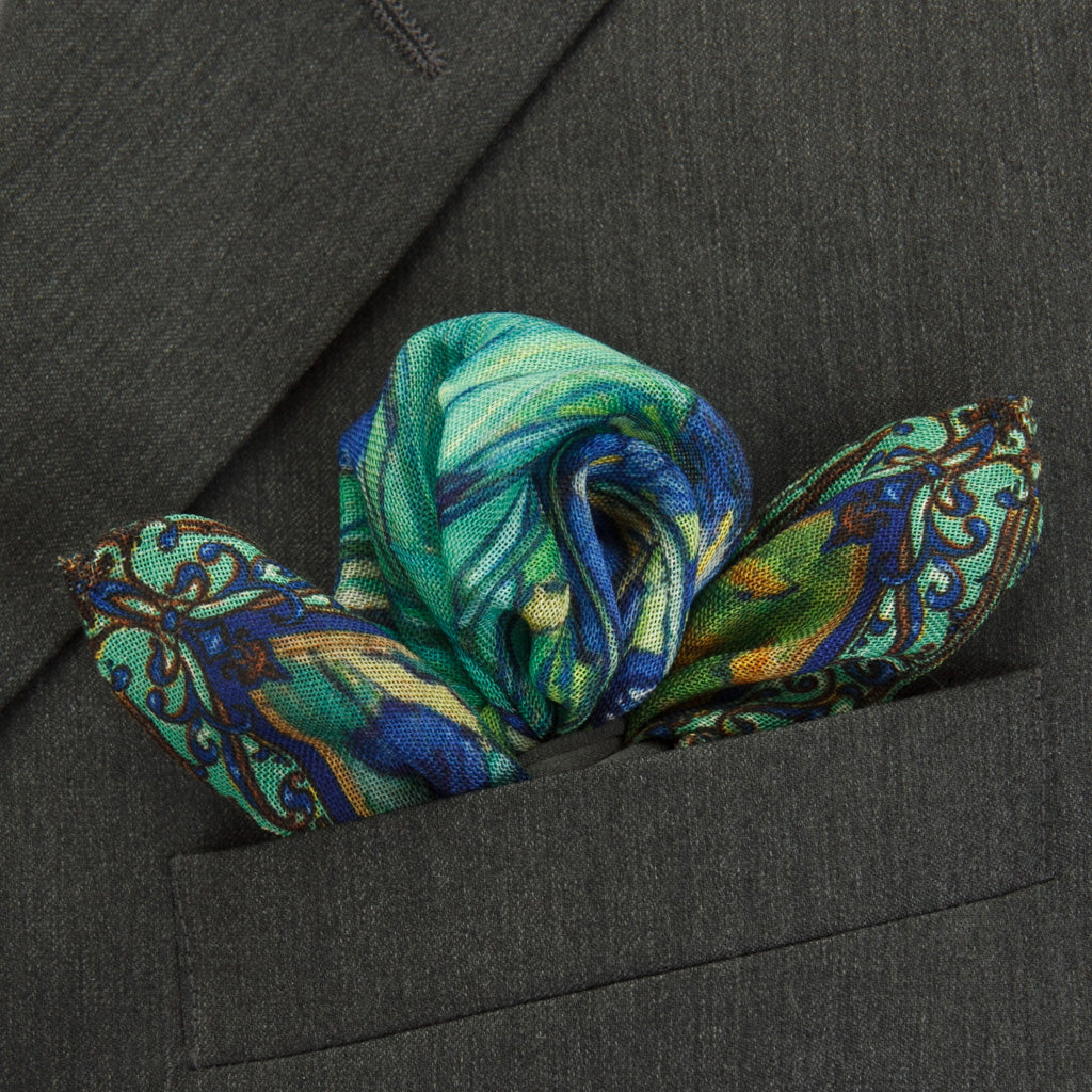 Van Gogh Iris Pocket Square