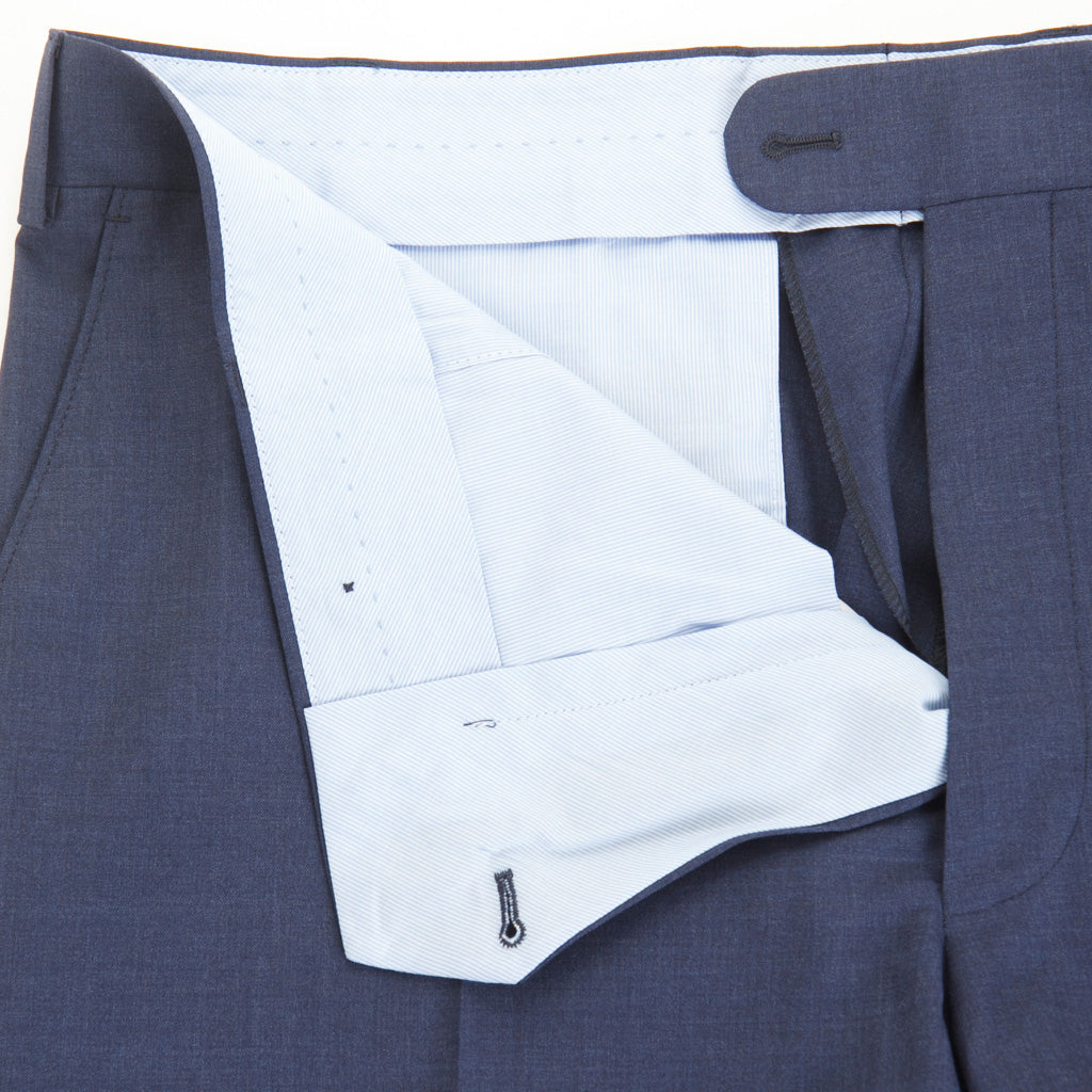 Classic Fit Navy Trouser Super 120's Tropical Wool