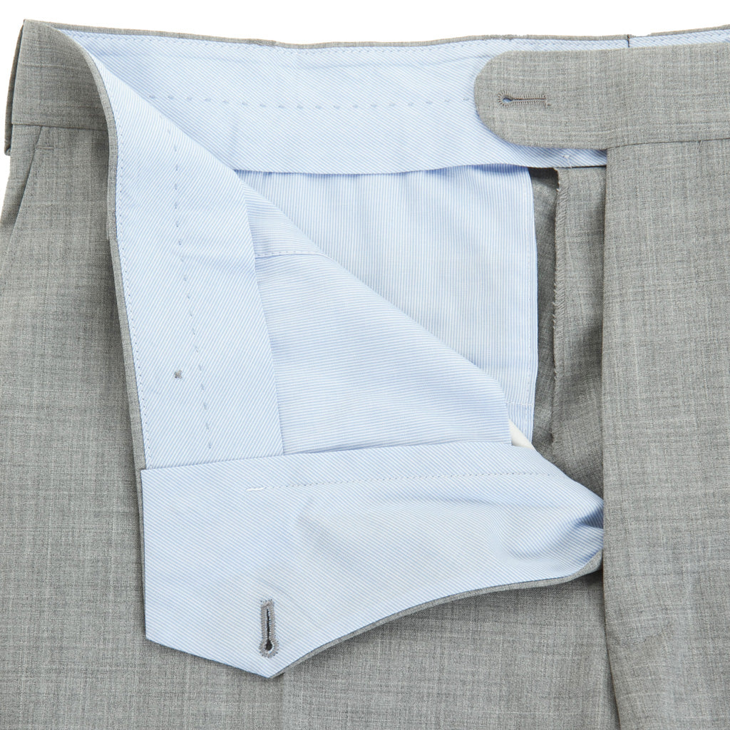 Classic Fit Light Gray Trouser 120's Tropical Wool