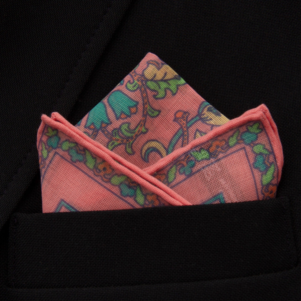 Floral-Pocket-Square-With-Navy-Coat
