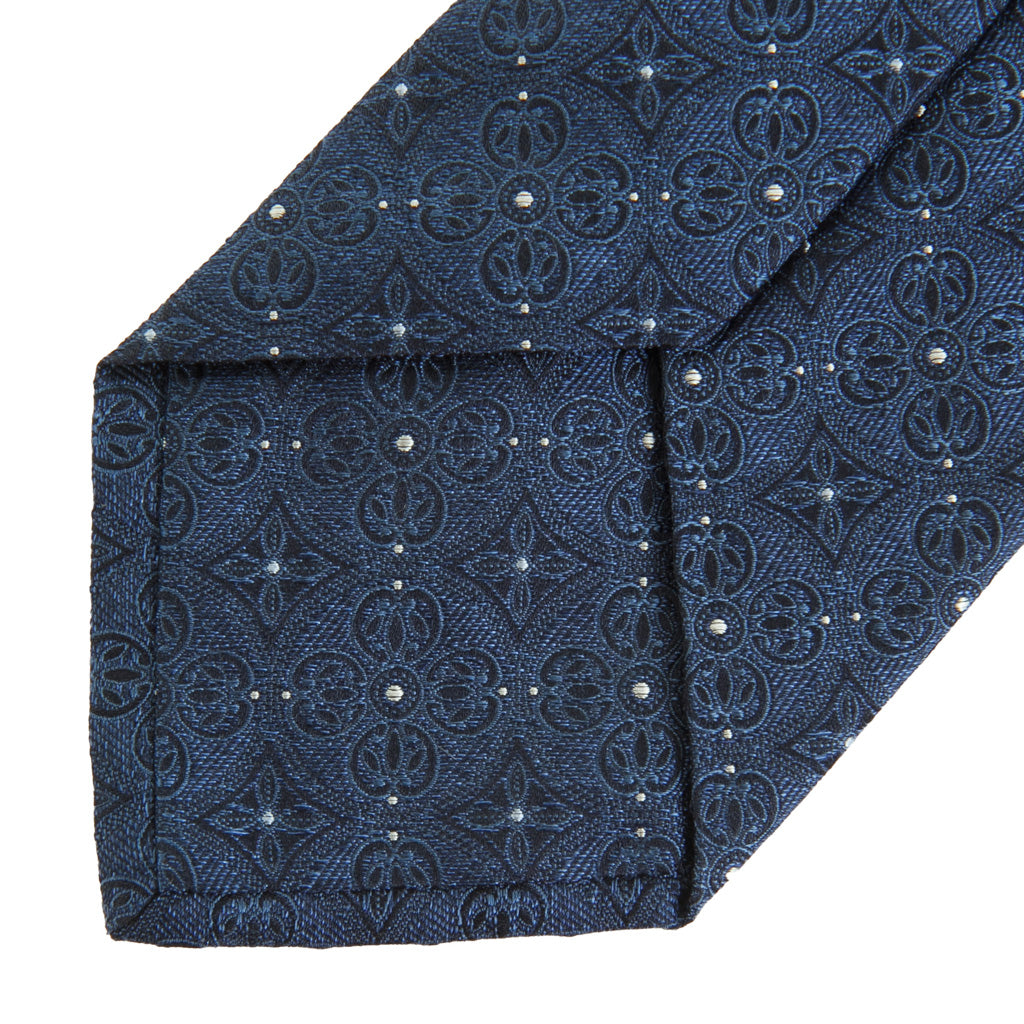 Bay Blue with Ash Neat Silk Necktie