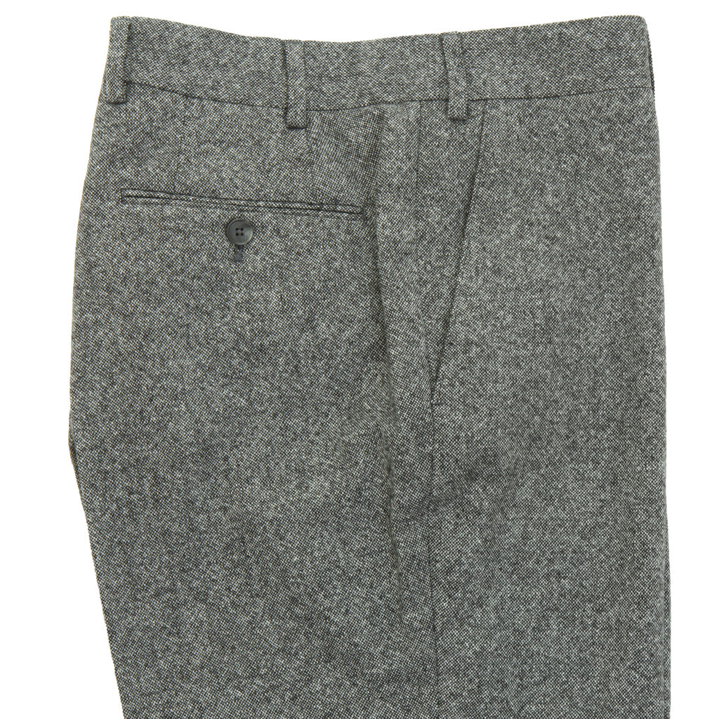100% Lambswool Donegal  Trouser Trim Fit Black