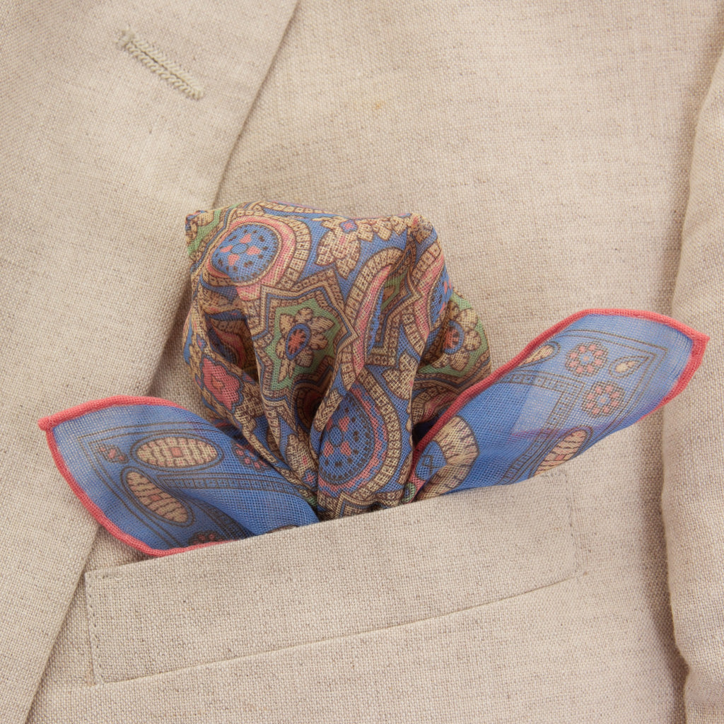 Blue-Coral-Pocket-Square-Tan-Blazer