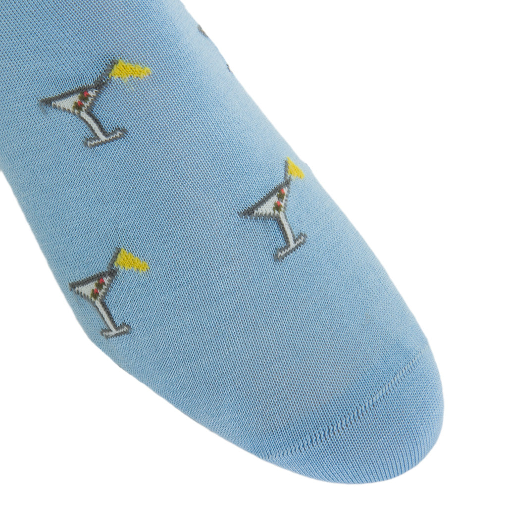 Sky-Blue-Martini-Glass-Sock