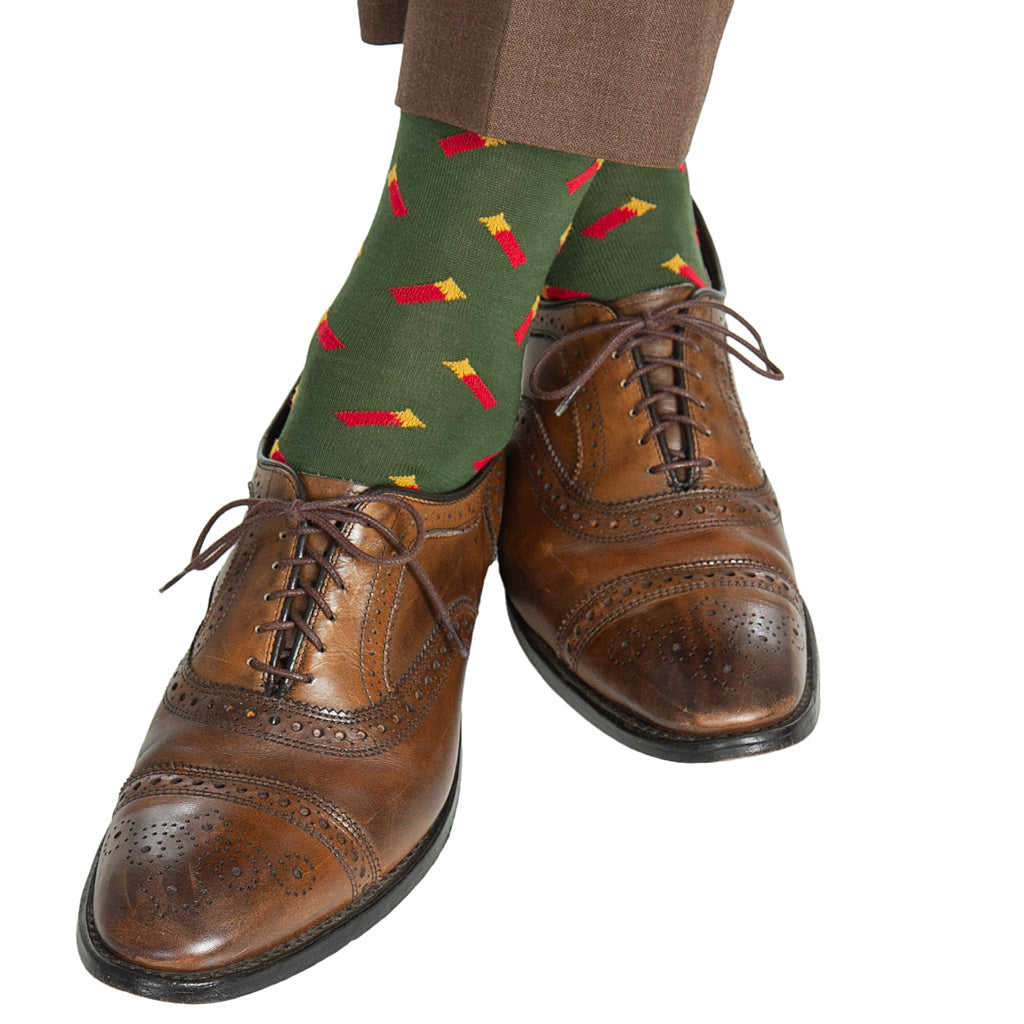 mens holiday dress socks Holiday Snowflake Socks - USA Made main image 0