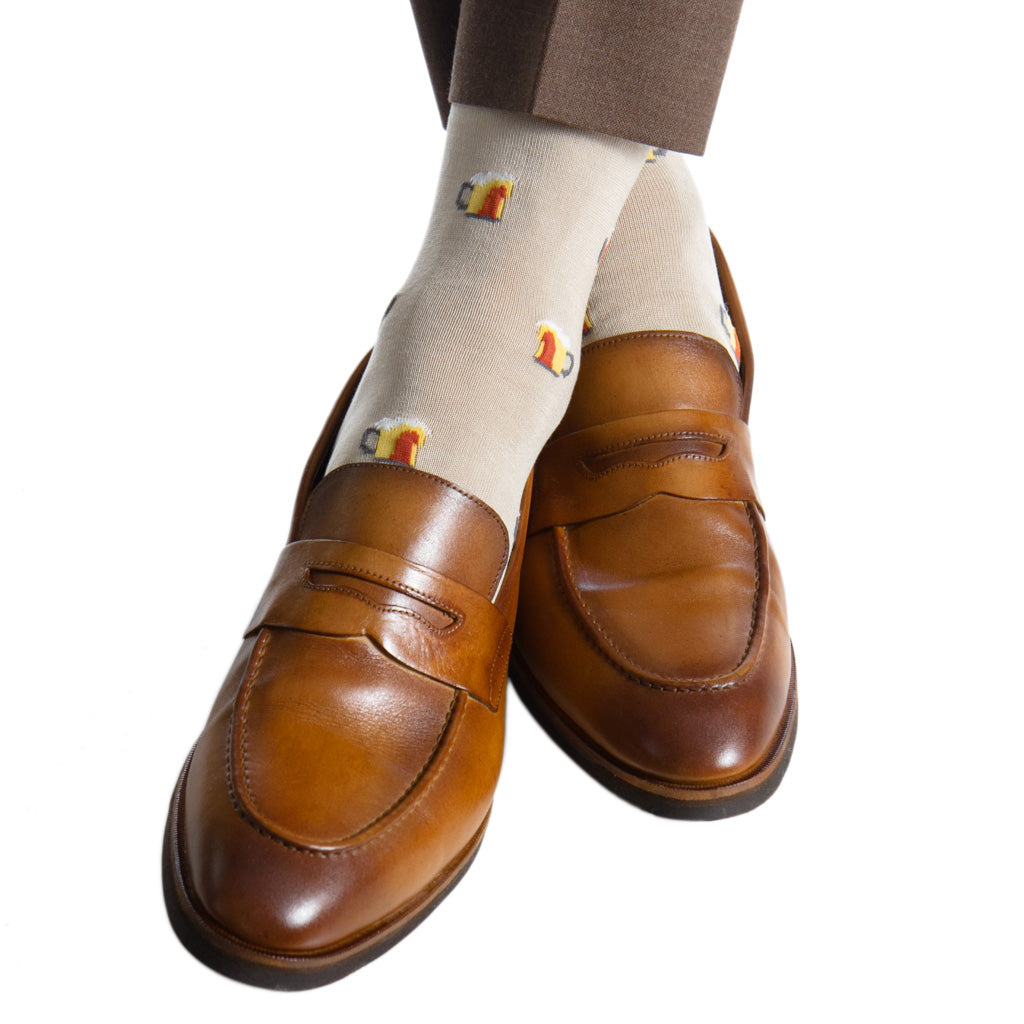 Tan-Beer-Sock
