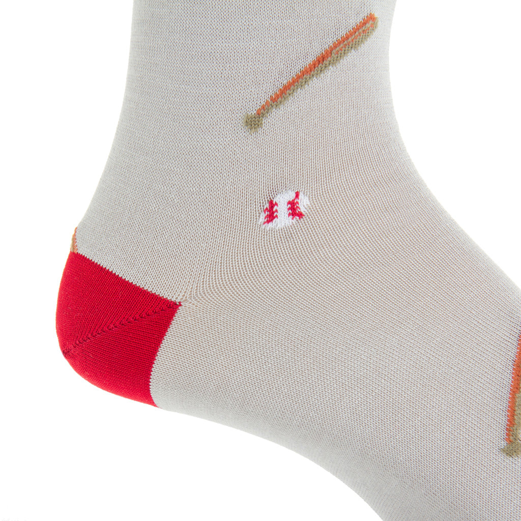 Mid-Calf-Ash-Baseball-Cotton-Sock-USA