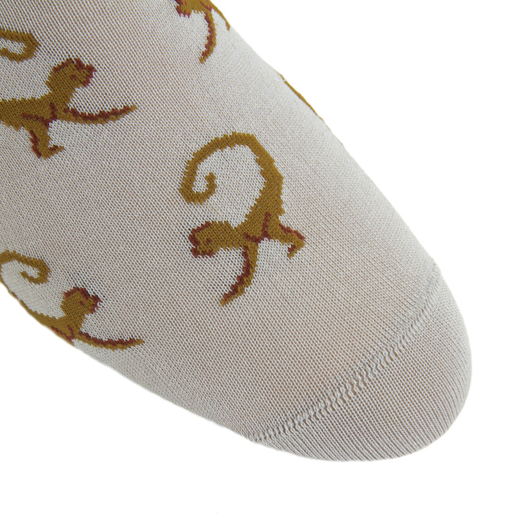 Gray-Gold-Monkey-Sock
