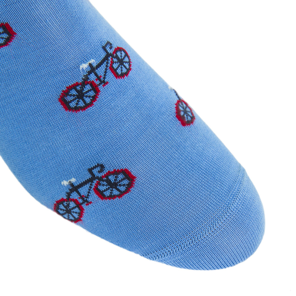 Blue-Bicycle-Cotton-Sock