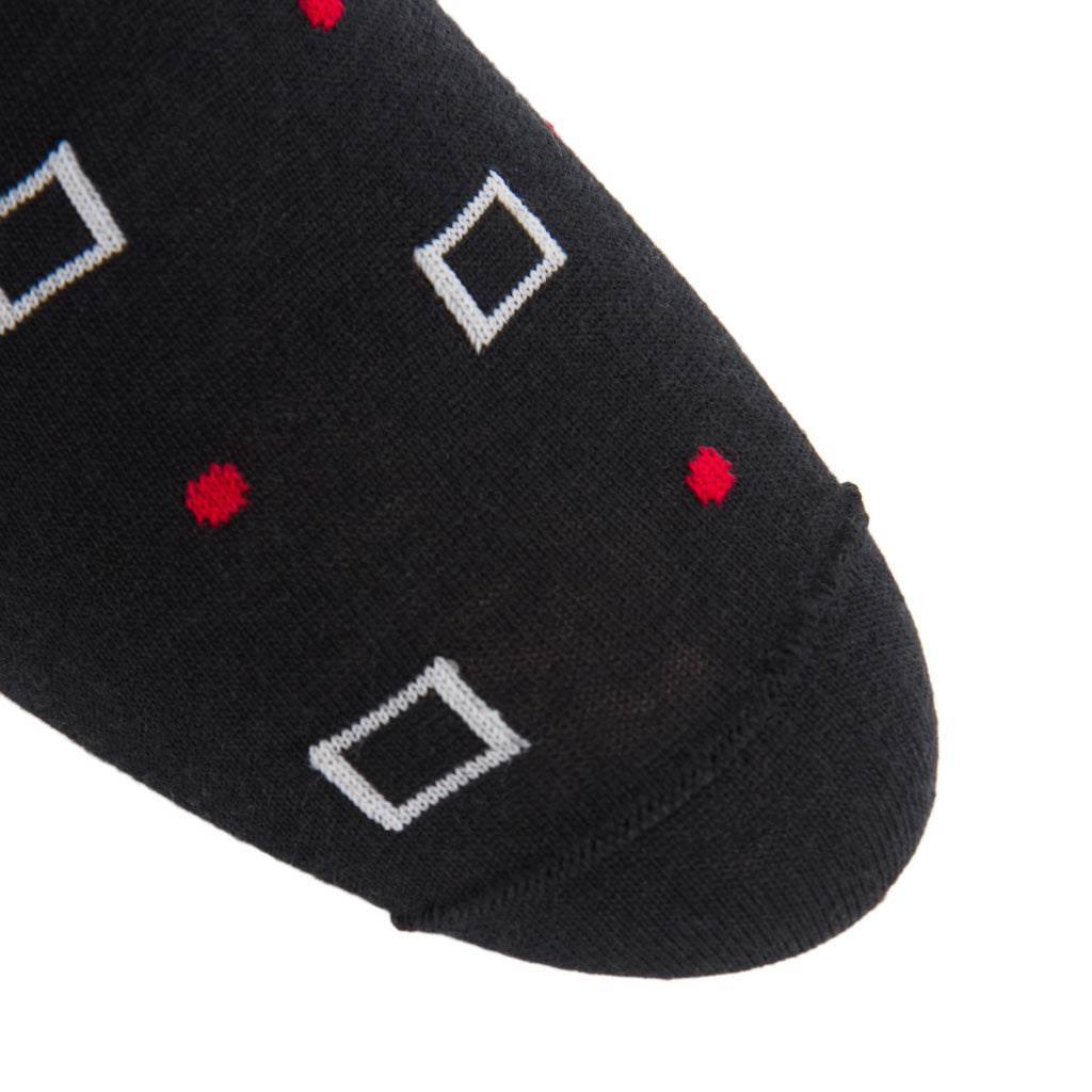 Black-Gray-Red-Neats-Wool-Sock