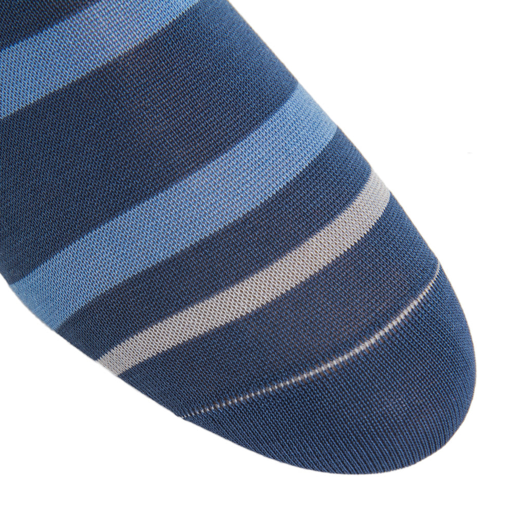 Striped-Linked-Toe-Cotton-Sock-Blue-Ash