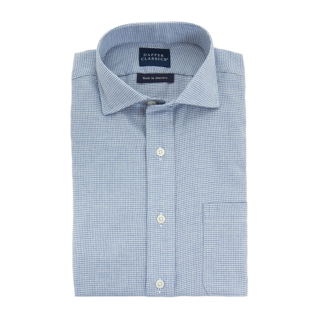 Made-In-America-Blue-White-Houndstooth-Shirt