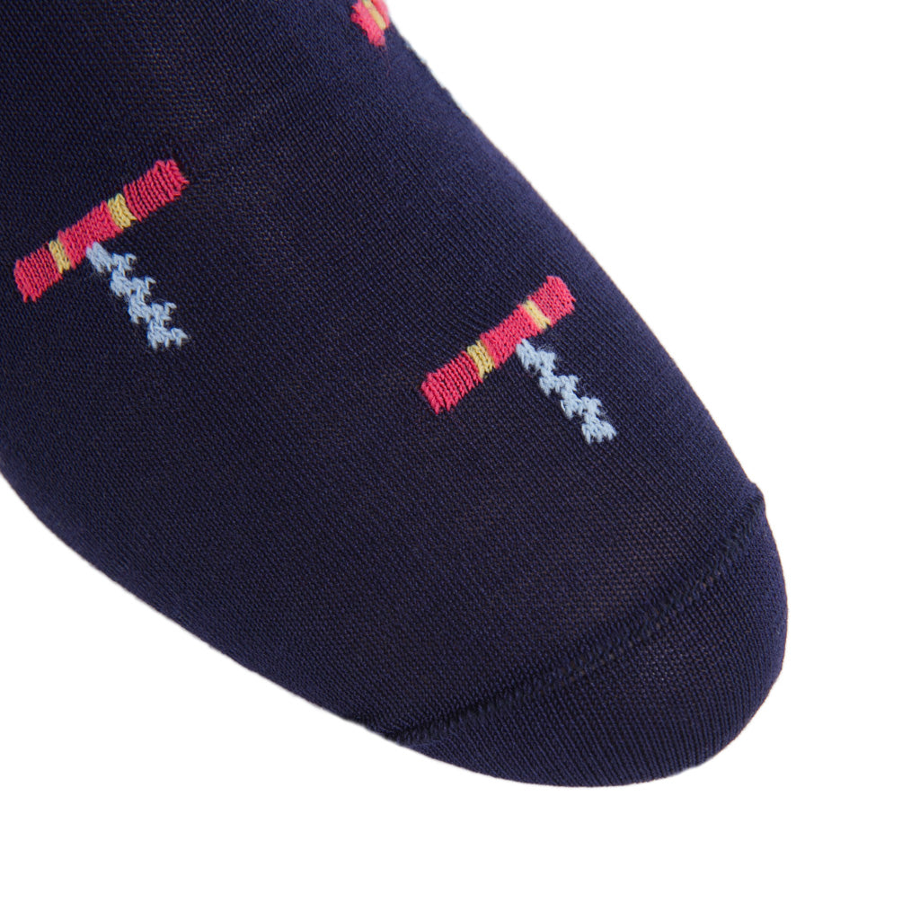 Motif-Design-Corkscrew-Cotton-Sock
