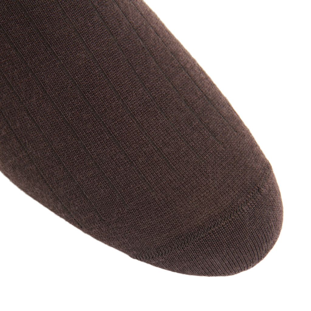 Mens brown wool dress socks with linked toe and slack length Dapper Classics Mens brown wool dress socks with linked toe and slack length Dapper Classics
