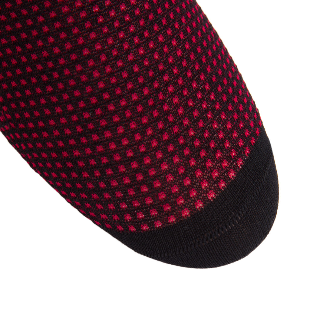 Red-Black-Cotton-Grenadine-Sock