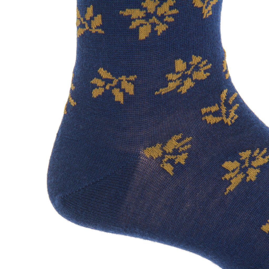 Mid-Calf-Navy-Gold-Wool-Sock