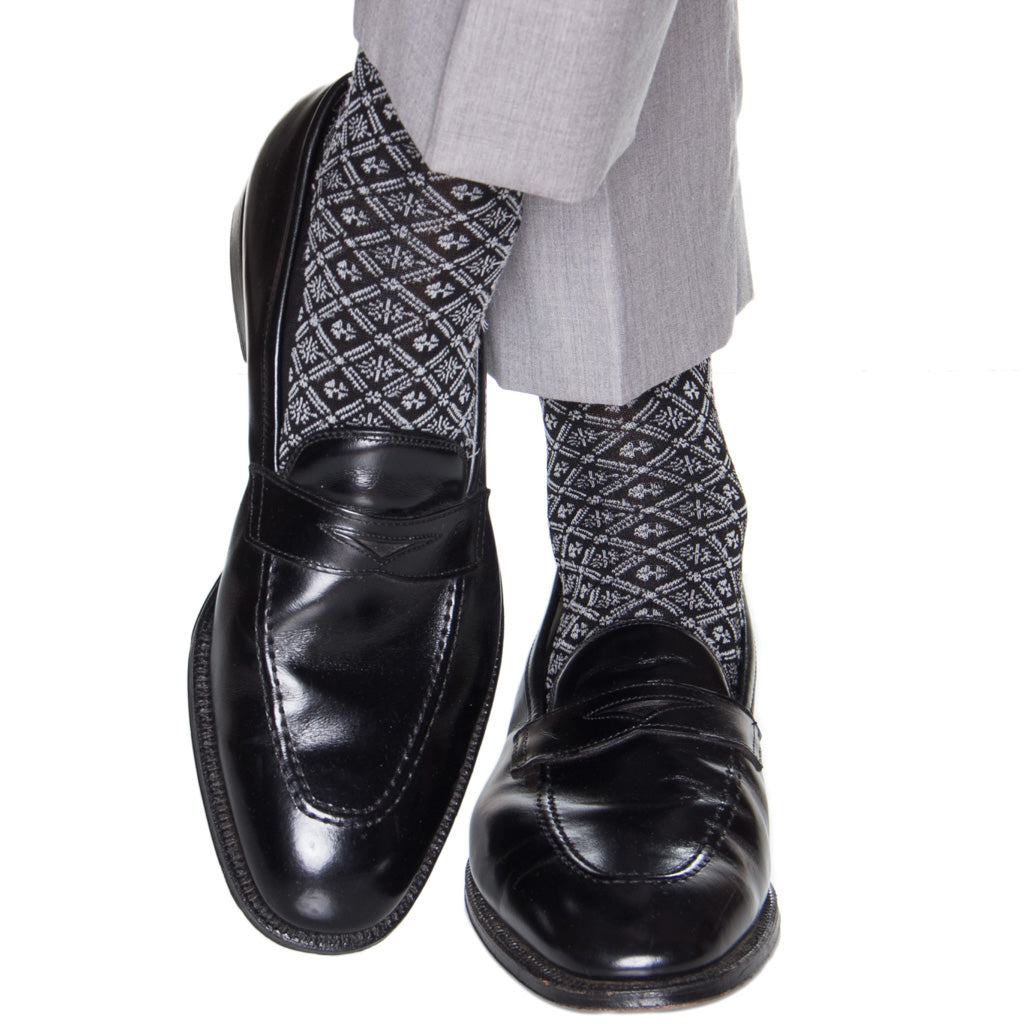 Black-Ash-Cotton-Sock