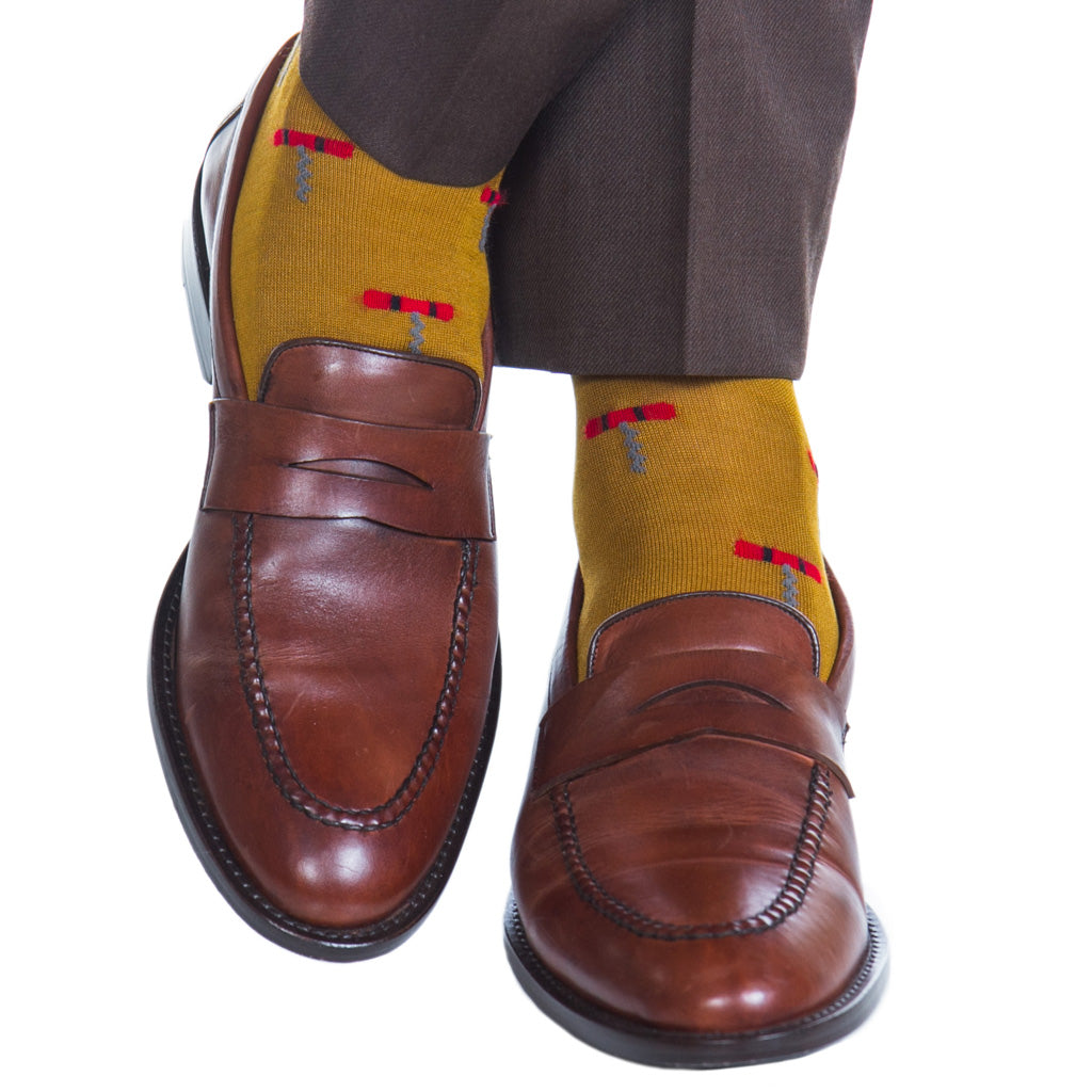 USA-Cotton-Sock-Gold