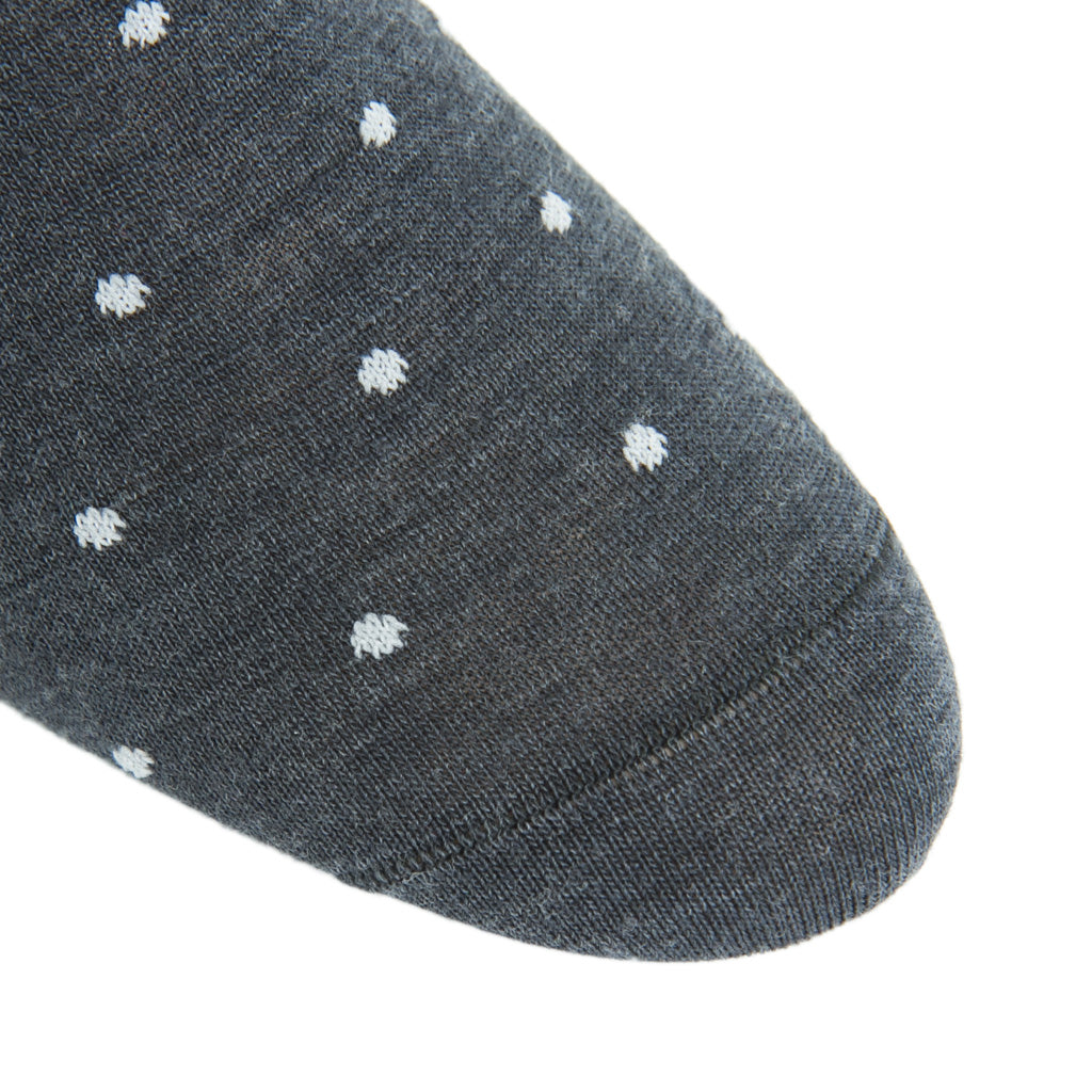 Charcoal-Ash-Dot-Wool-Sock