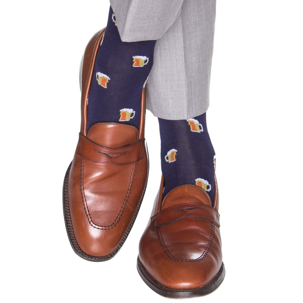 Wool-Navy-Beer-Socks-Made-In-USA