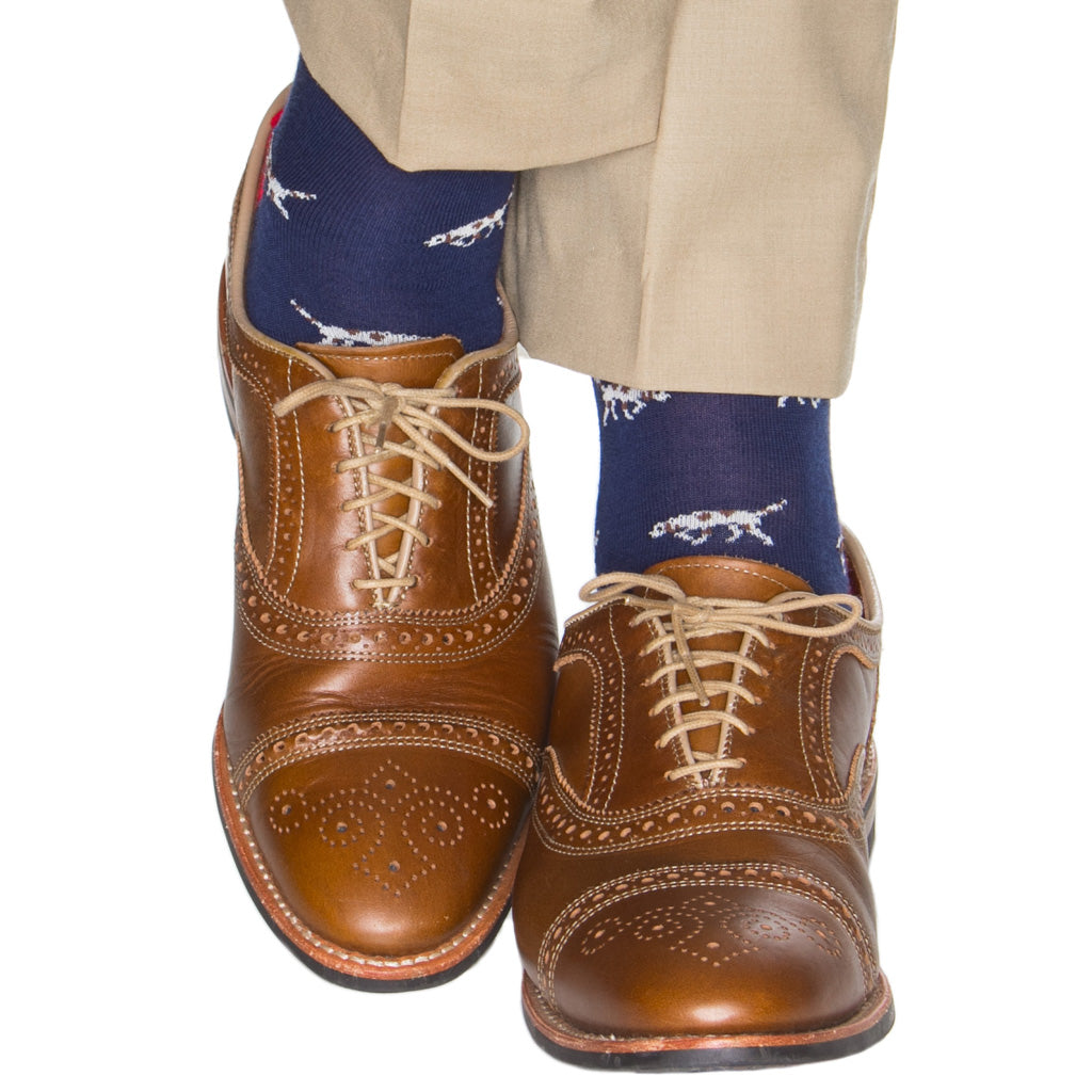 Blue-Cream-Birddog-Wool-Sock