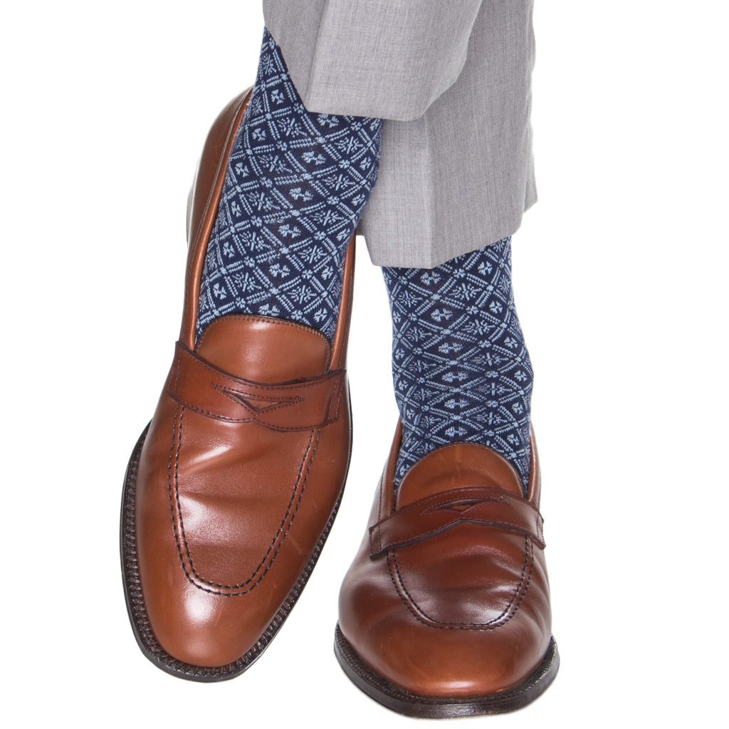 Dress-sock-Blue