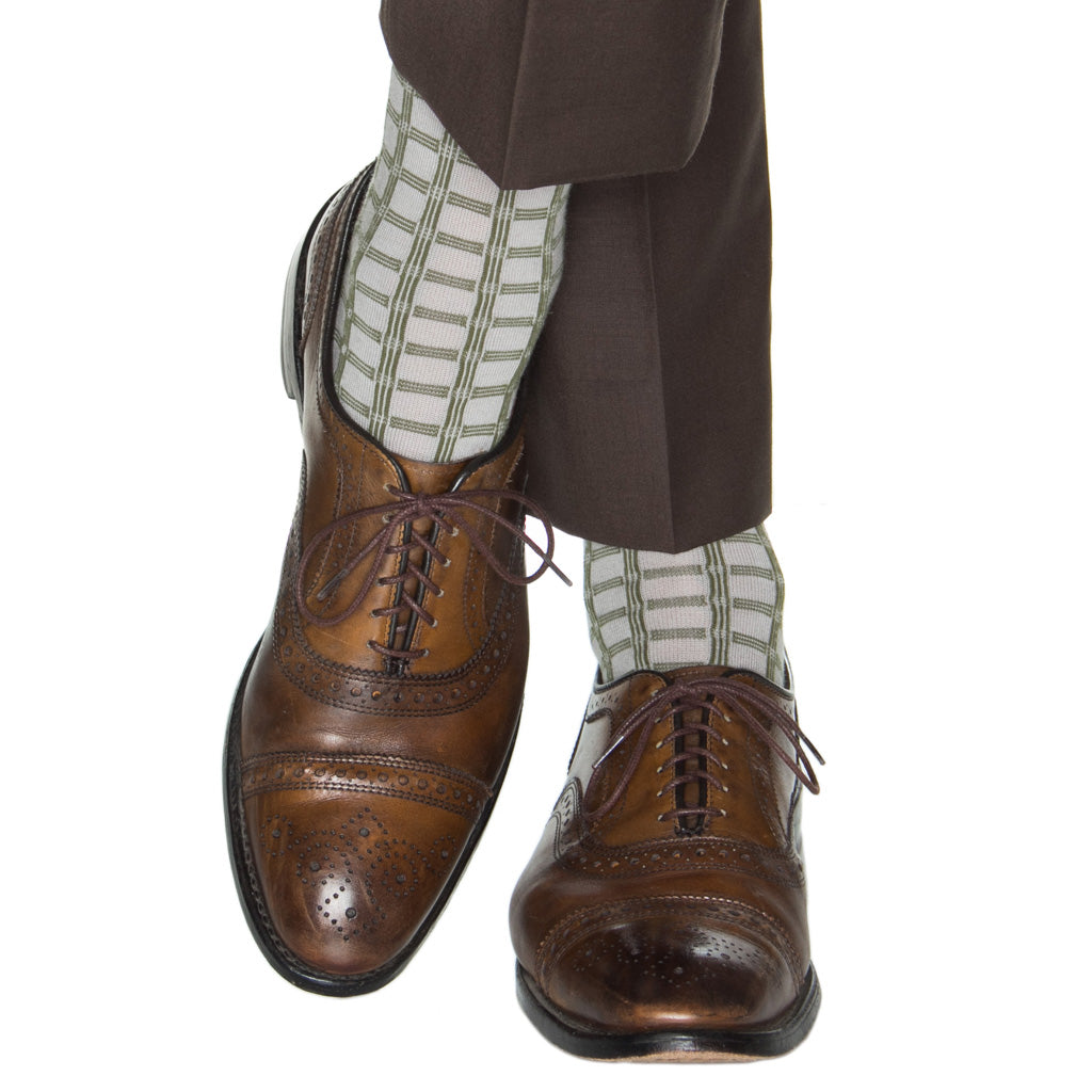 Ash-Pine-Green-Double-Pane-Wool-Sock