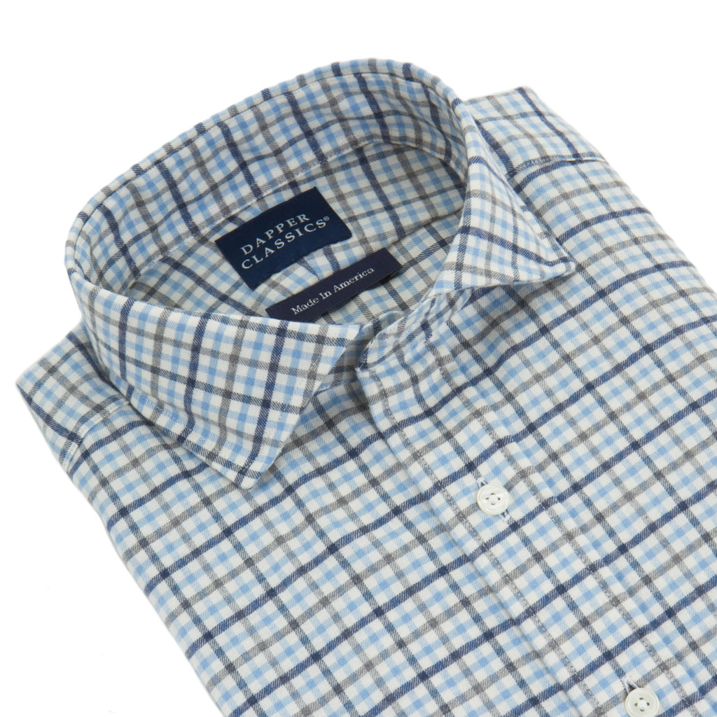 Blue-Navy-Plaid-Shirt-Cotton