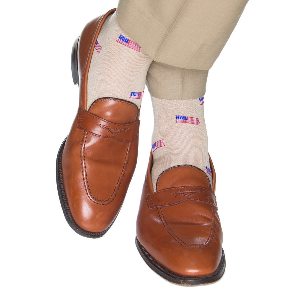 American Flag Dress Socks Made in the USA