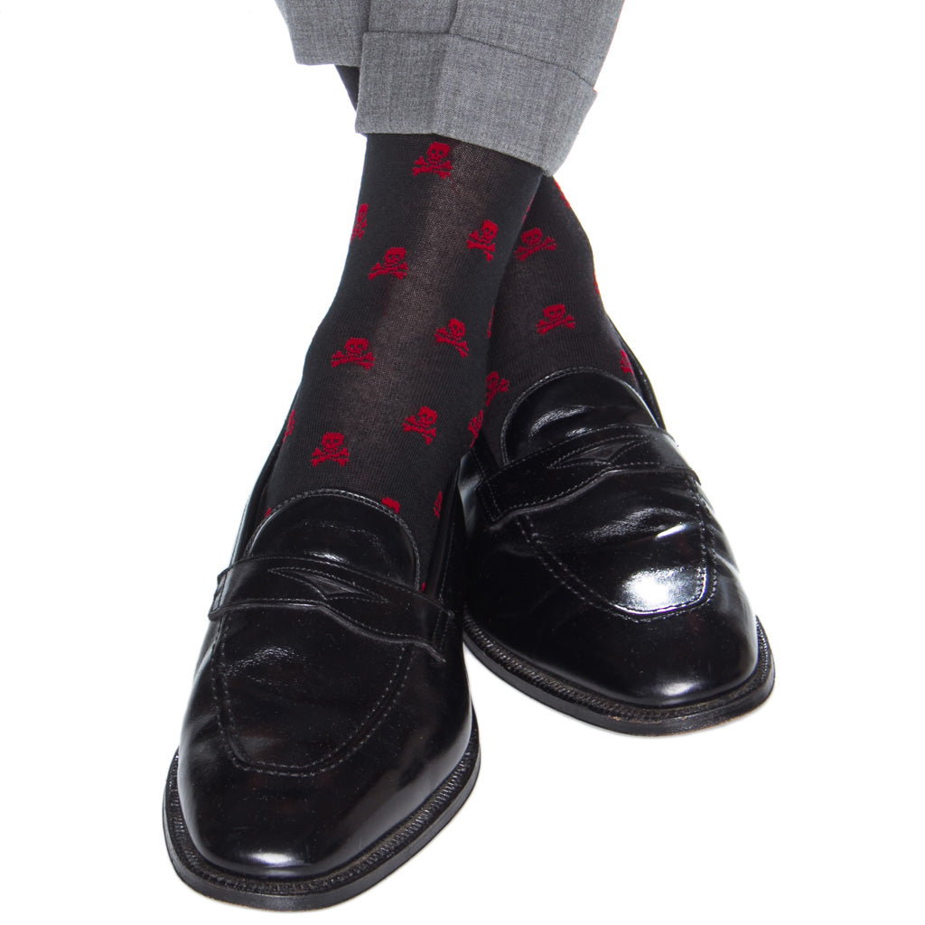 Black-Red-Wool-Sock