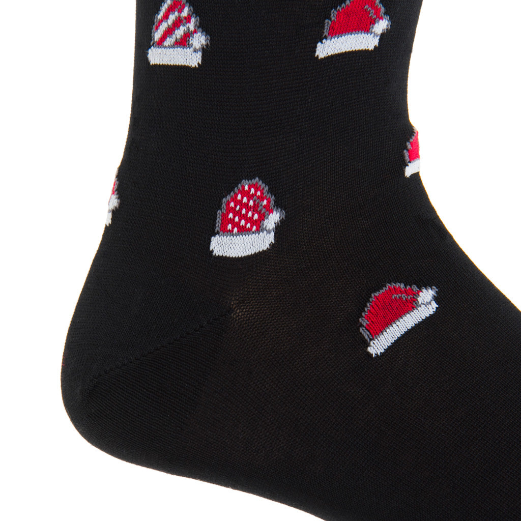 MC-Black-Sock-With-Red-Santa-Hat-Cotton-Sock