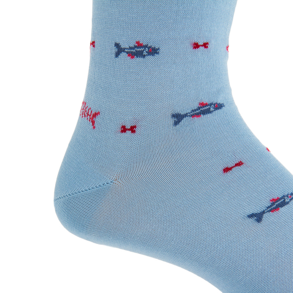 Bone-Fish-Cotton-Sock