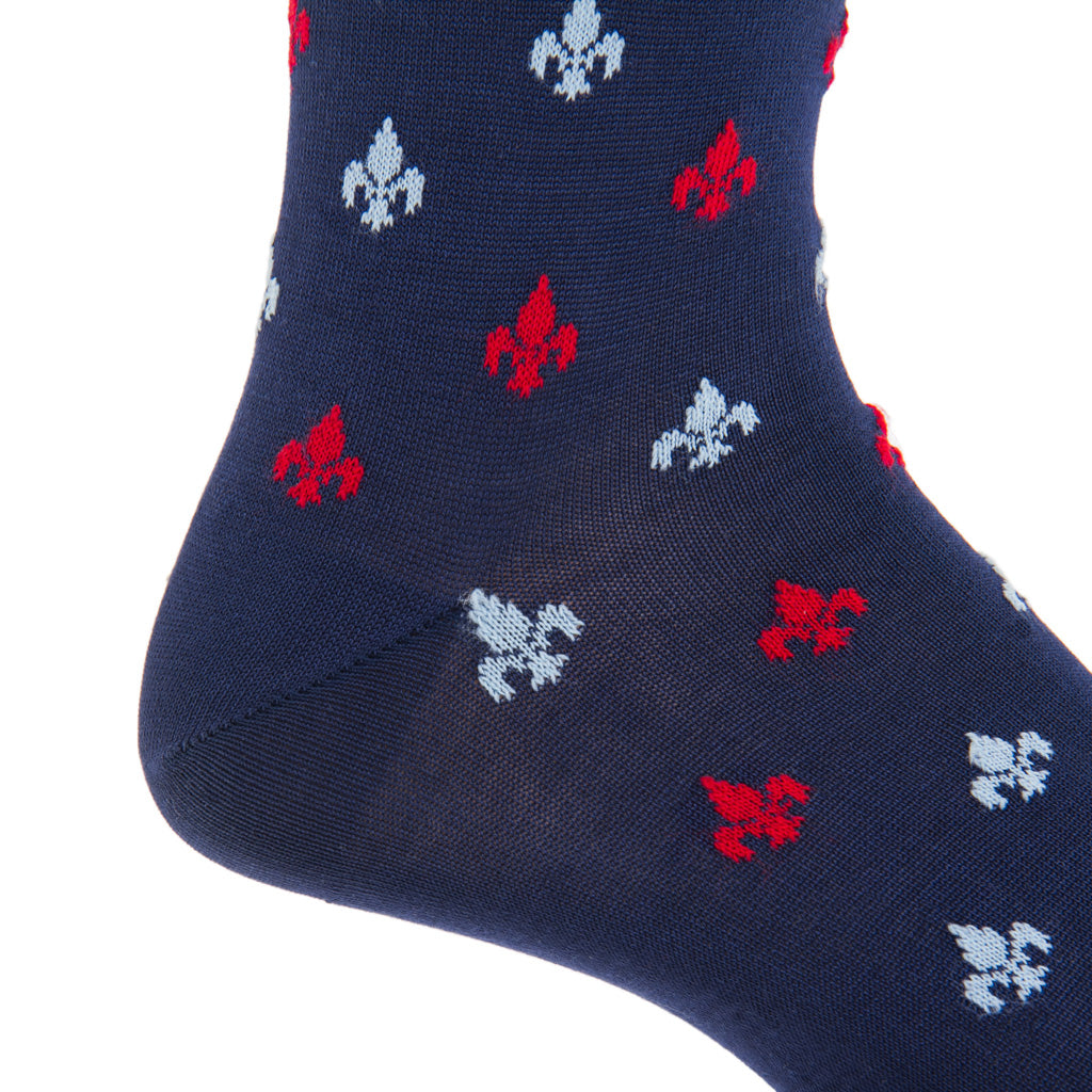 MC-Navy-Blue-Red-Socks