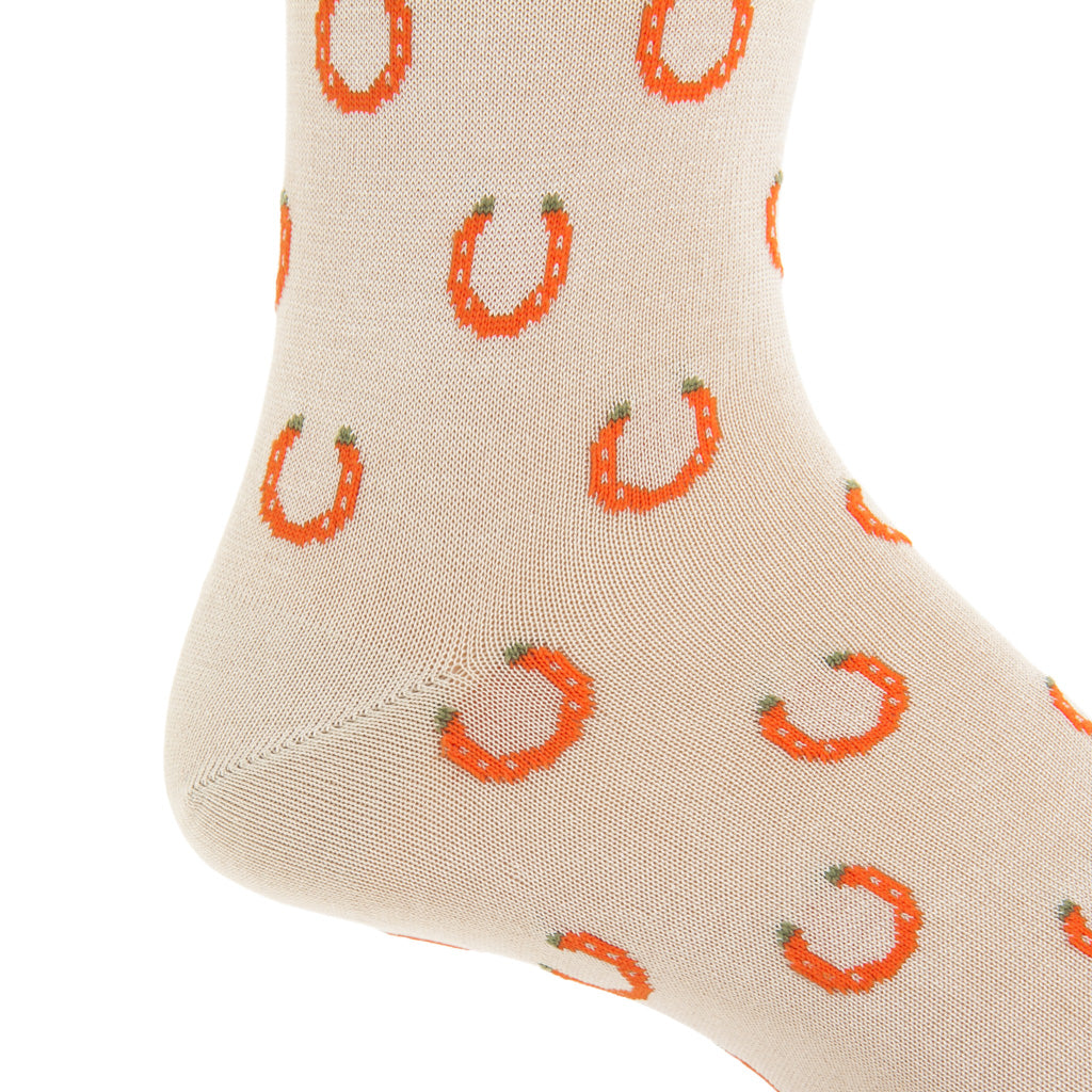 MC-Horseshoe-Tan-Orange-Cotton-Sock